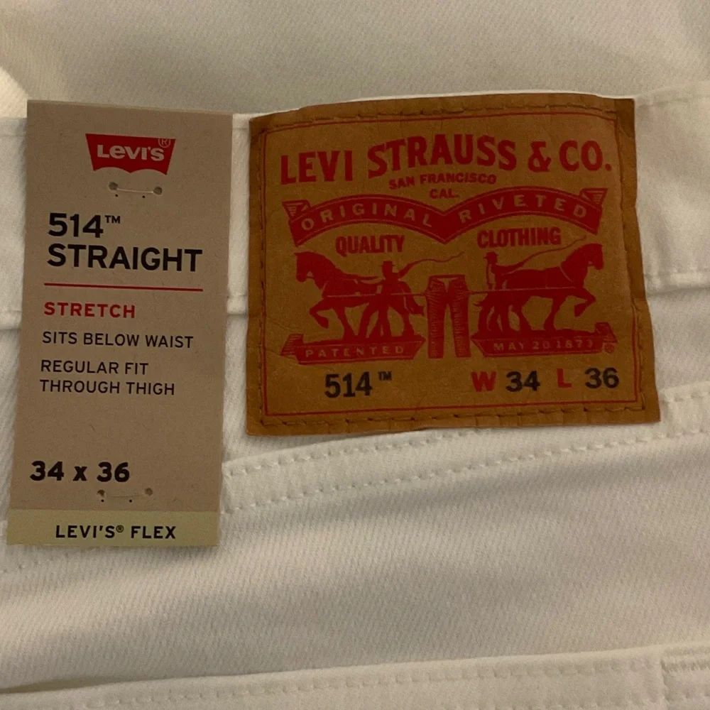 Levi's Men's Straight Jeans in White